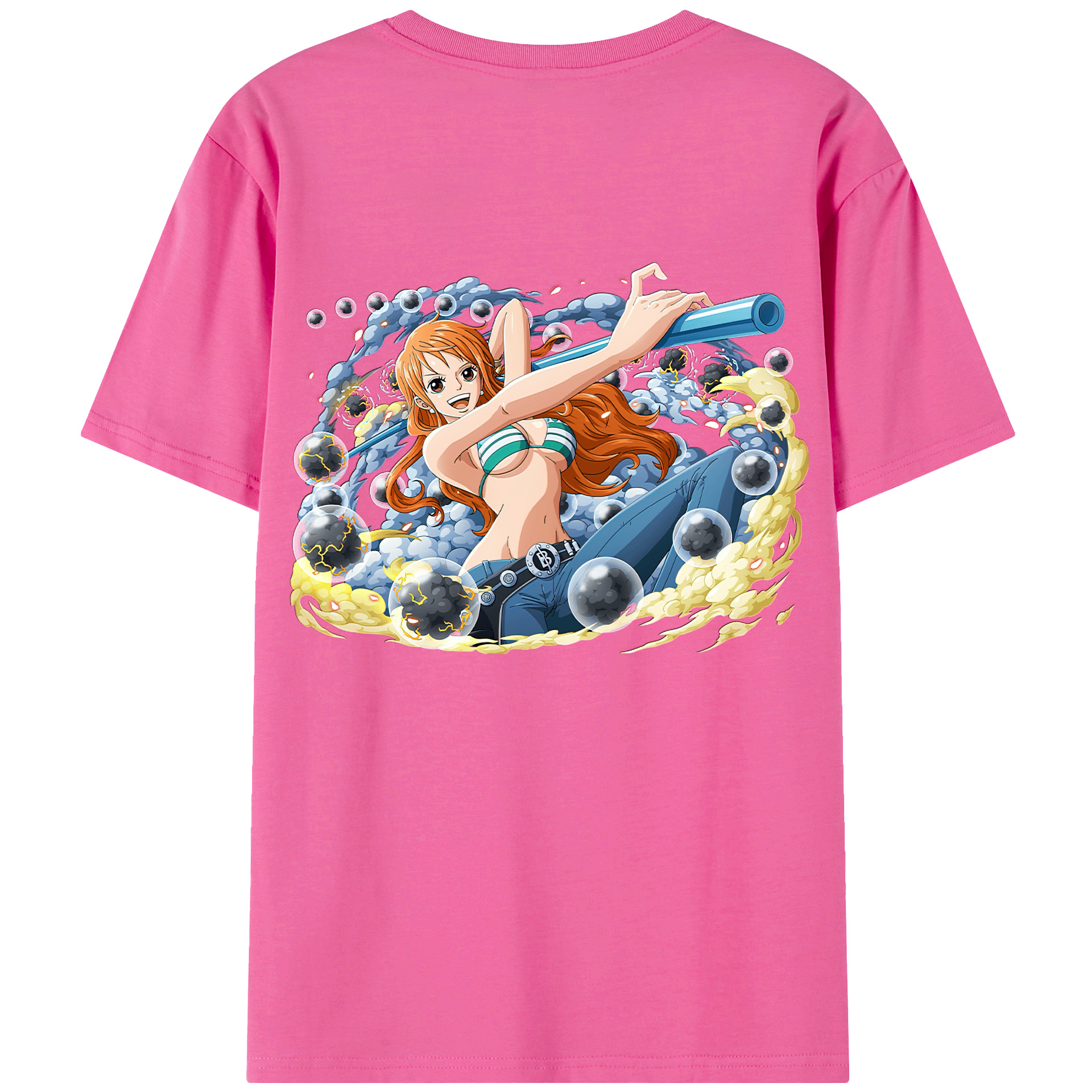 （画像用） ワンピース ナミ ONE PIECE Nami レディース半袖Tシャツ(バックプリント)